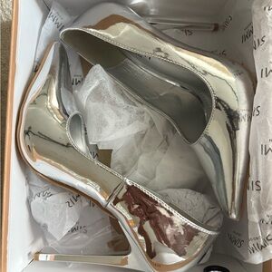 Stylish Silver Women's Heels